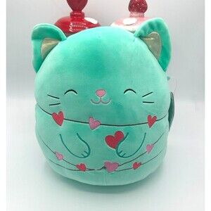 Squishmallow CHARISMA HEARTS the CAT •HTF SIZE 11”•